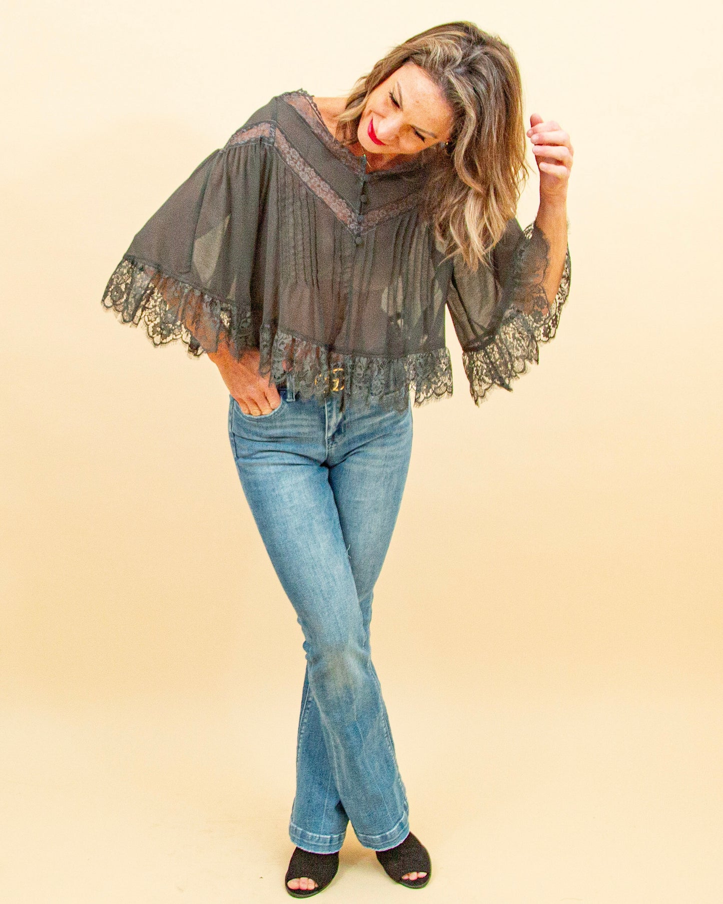 Bali Midnight Rain Top in Unexplored (9105599496443)