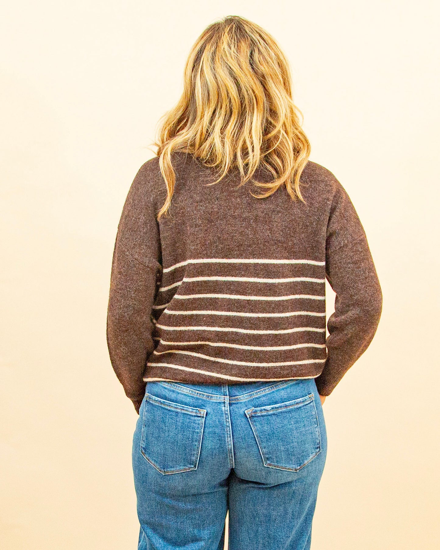 Straight To It Sweater in Brown (9102460092667)