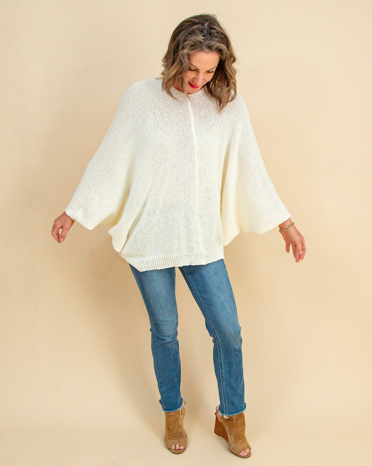 With A Twist Cardigan in White (9065190555899)