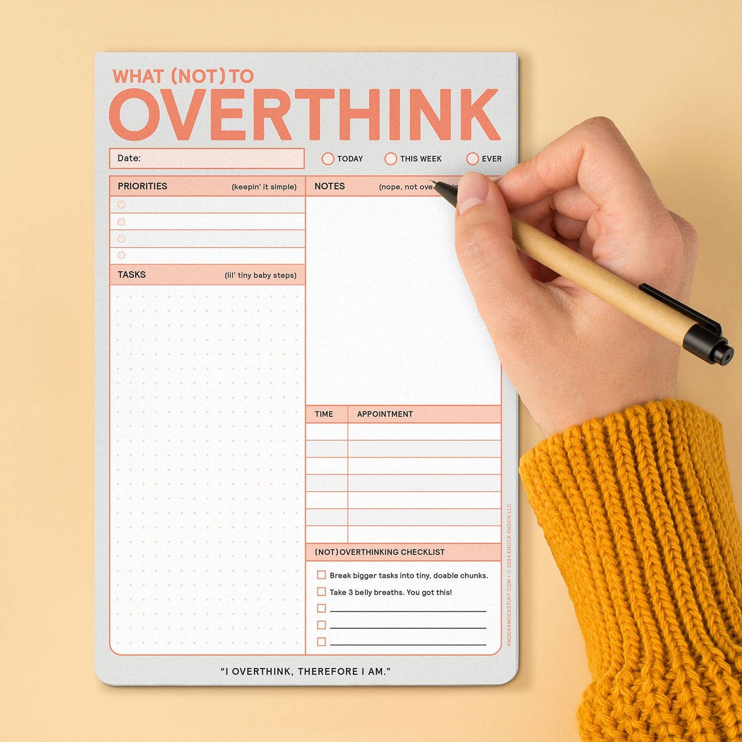 What (Not) to Overthink Pad (Pastel Version) (8907323212027)