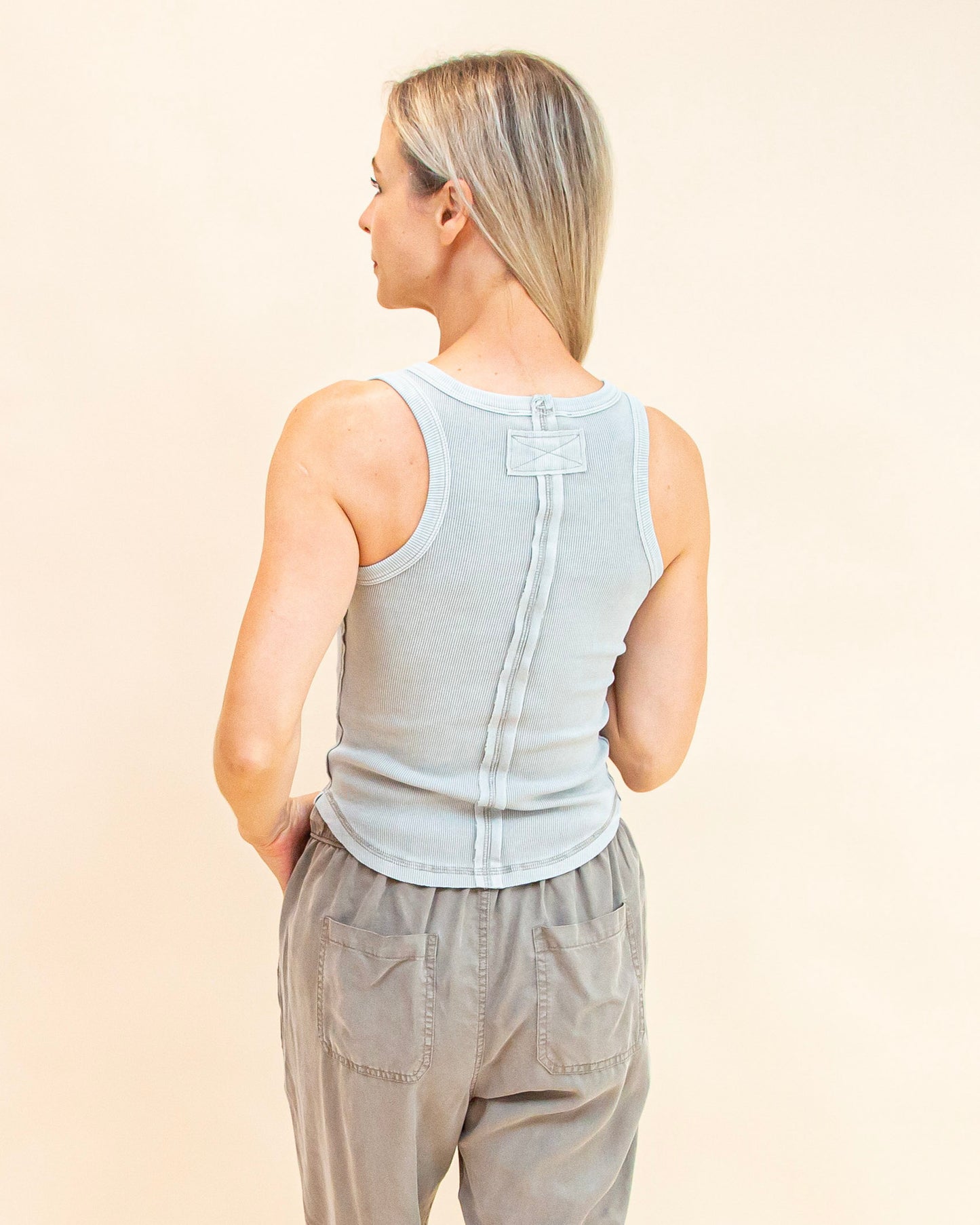 Morning Haze Tank Top in Grey (9062125437179)