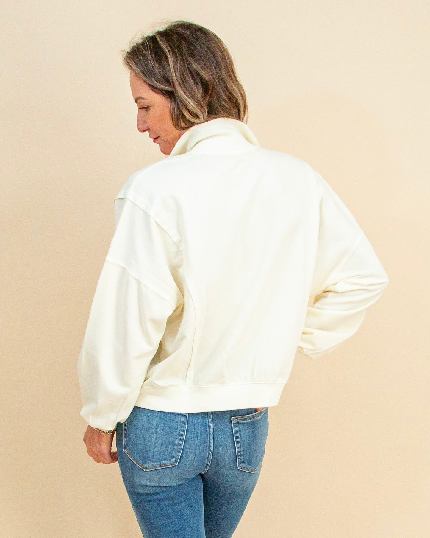 In A Snap Pullover in Ivory (9062125666555)