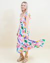 Drawn to You Dress in White Multi (8327071826171)