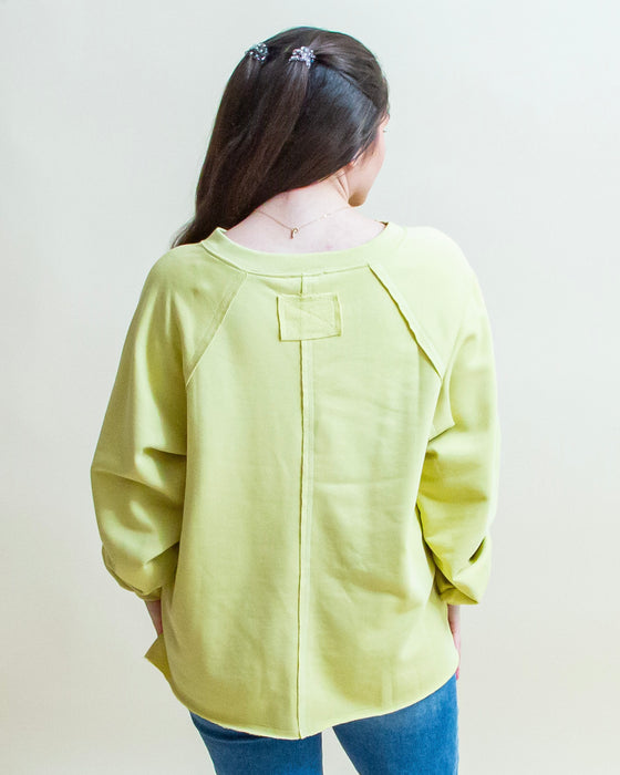 Sunny Feeling Top in Citron (8327071498491)