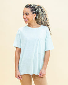  Easy Obsession Oversized Tee in Lt. Mint (8330507059451)