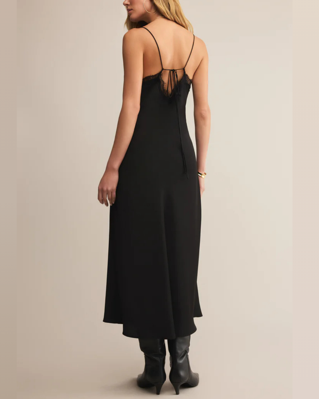 After Hours Midi Dress in Black (8977990091003)