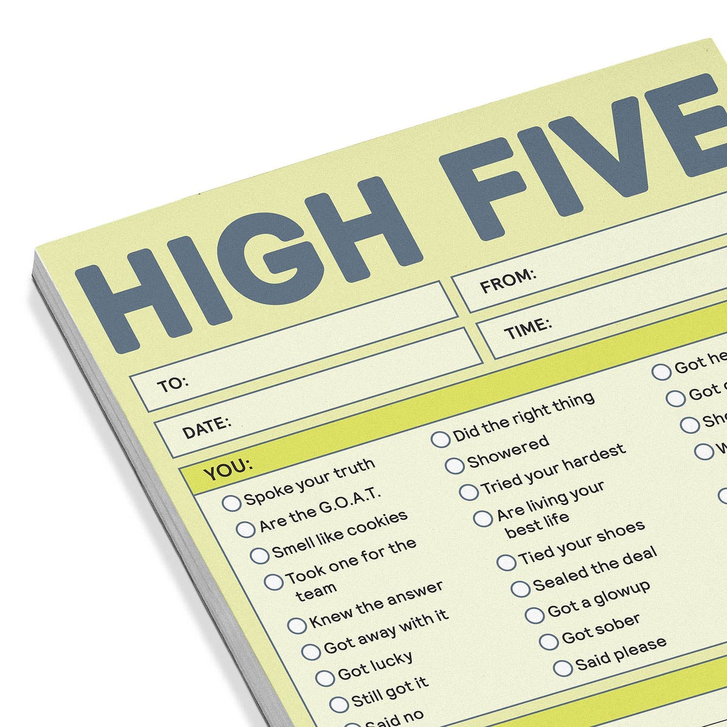 High Five Nifty Note Pad (Pastel Version) (8907323080955)
