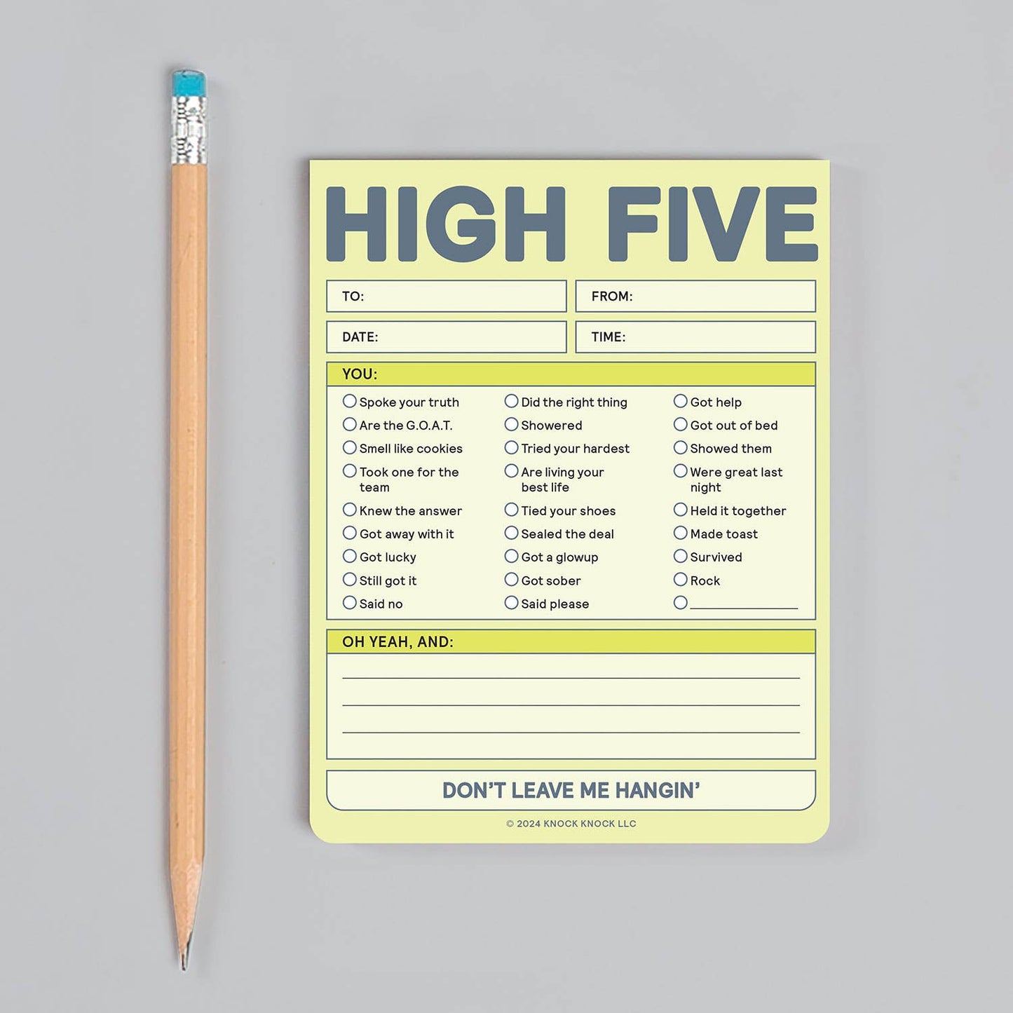 High Five Nifty Note Pad (Pastel Version) (8907323080955)