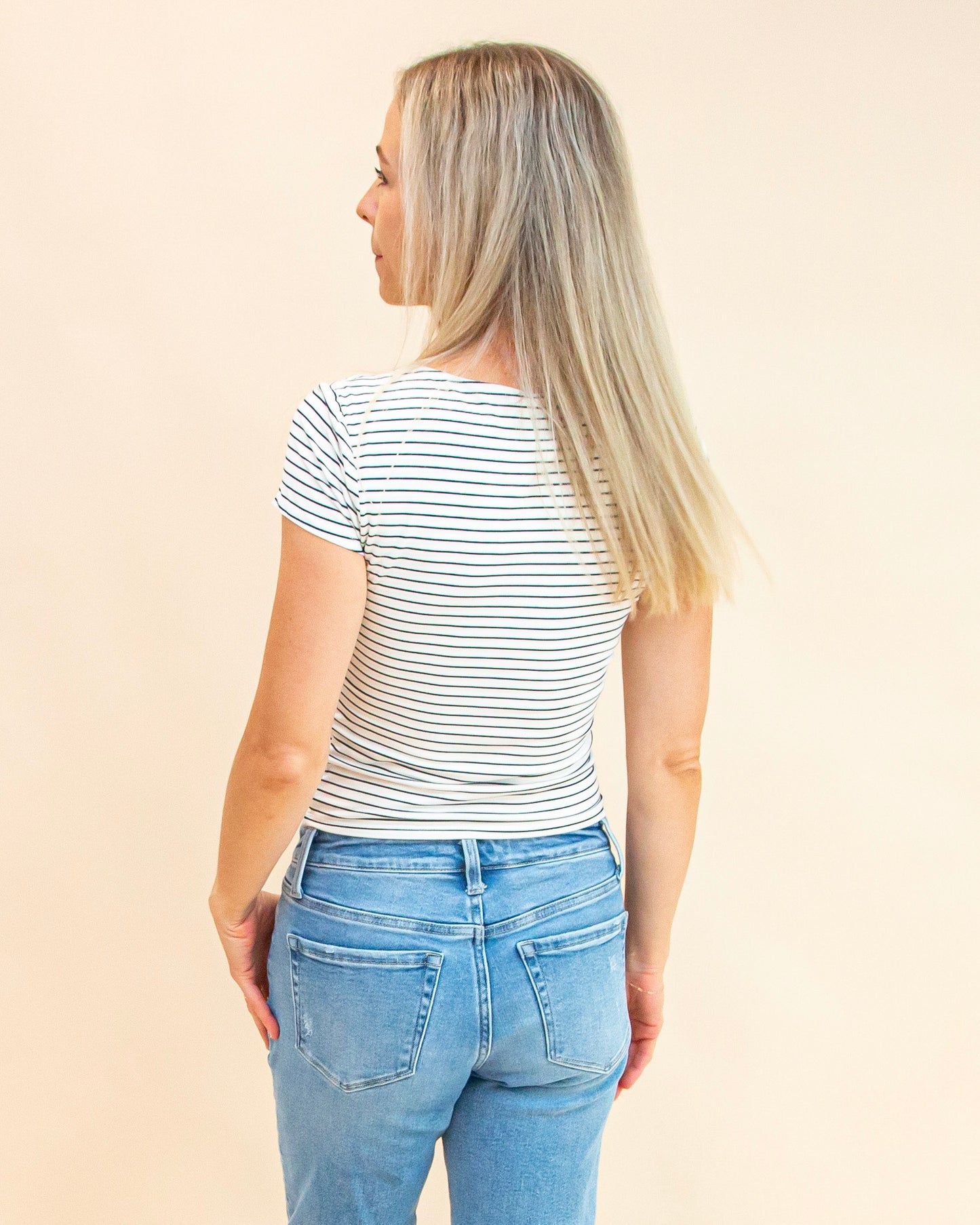 Keeping it Classic Top in Dark Navy (9065160802555)