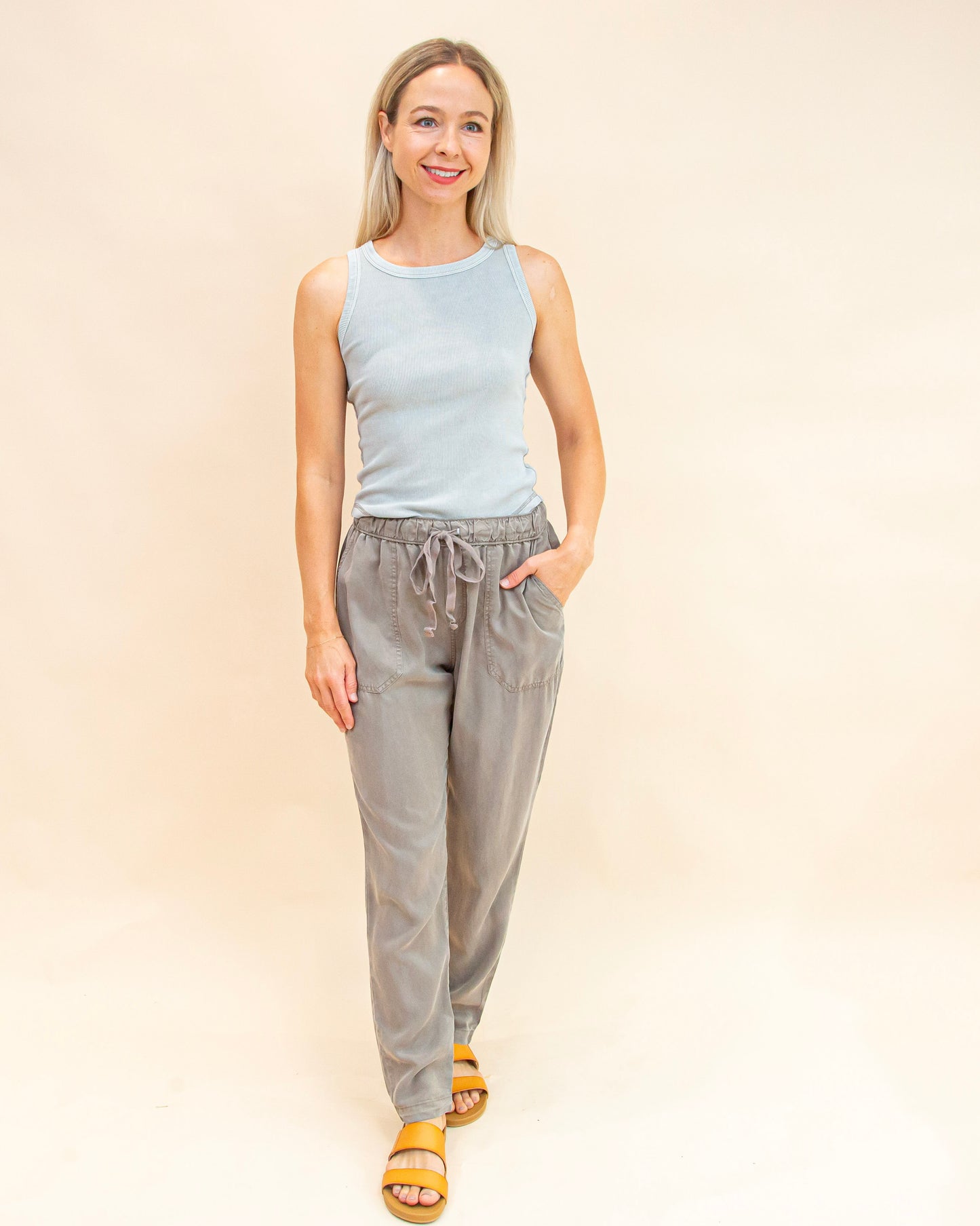 Morning Haze Tank Top in Grey (9062125437179)