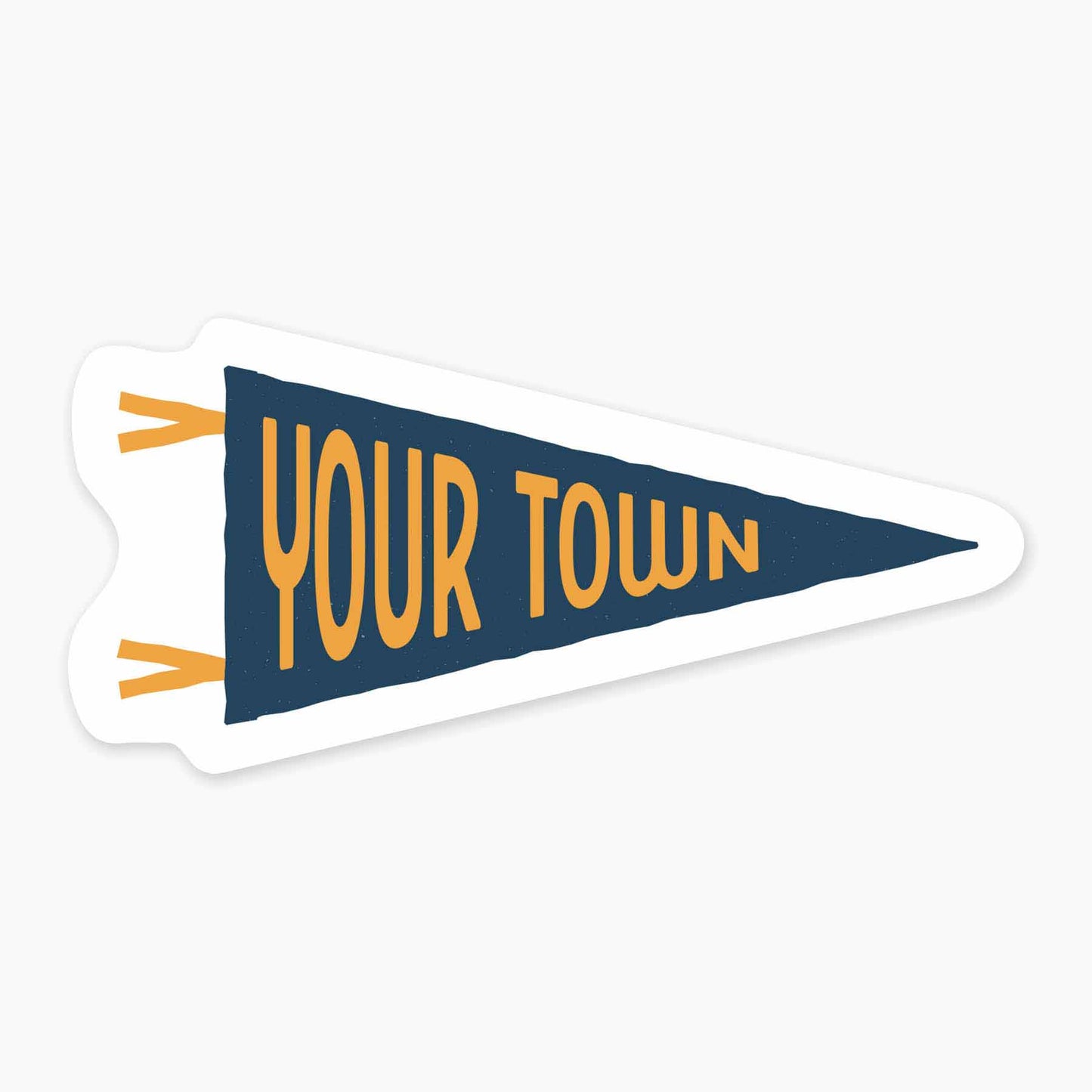 Pennant - 3" Name Drop Sticker: No Barcode (8893111435515)