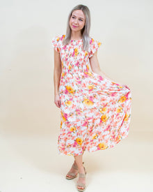  First Blooms Dress in Ivory Multi (8327071793403)