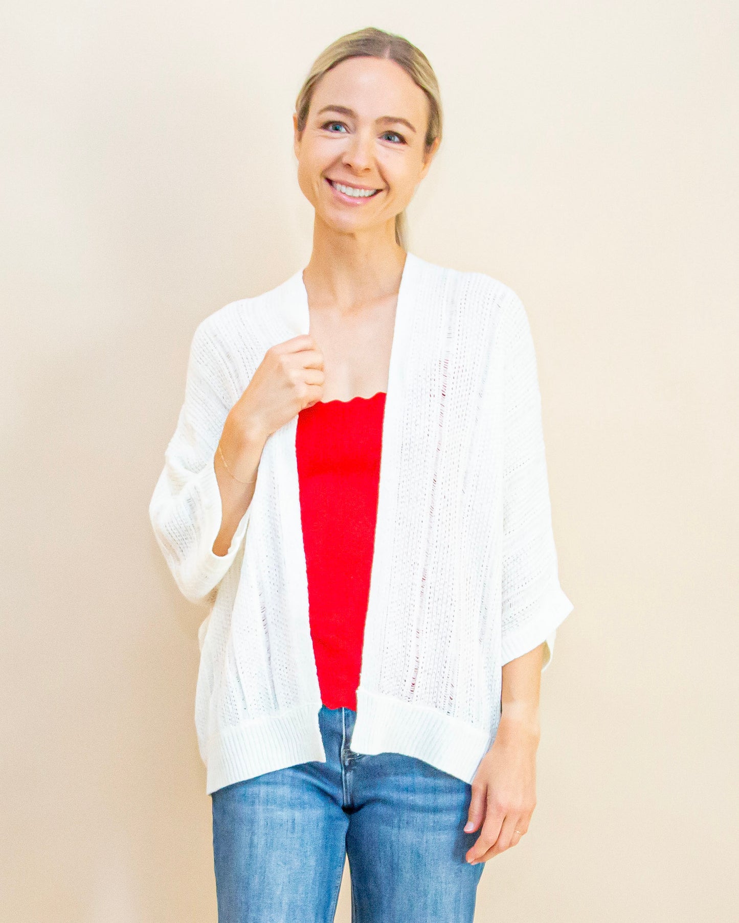 Keeping It Casual Kimono in Ivory (8955124383995)