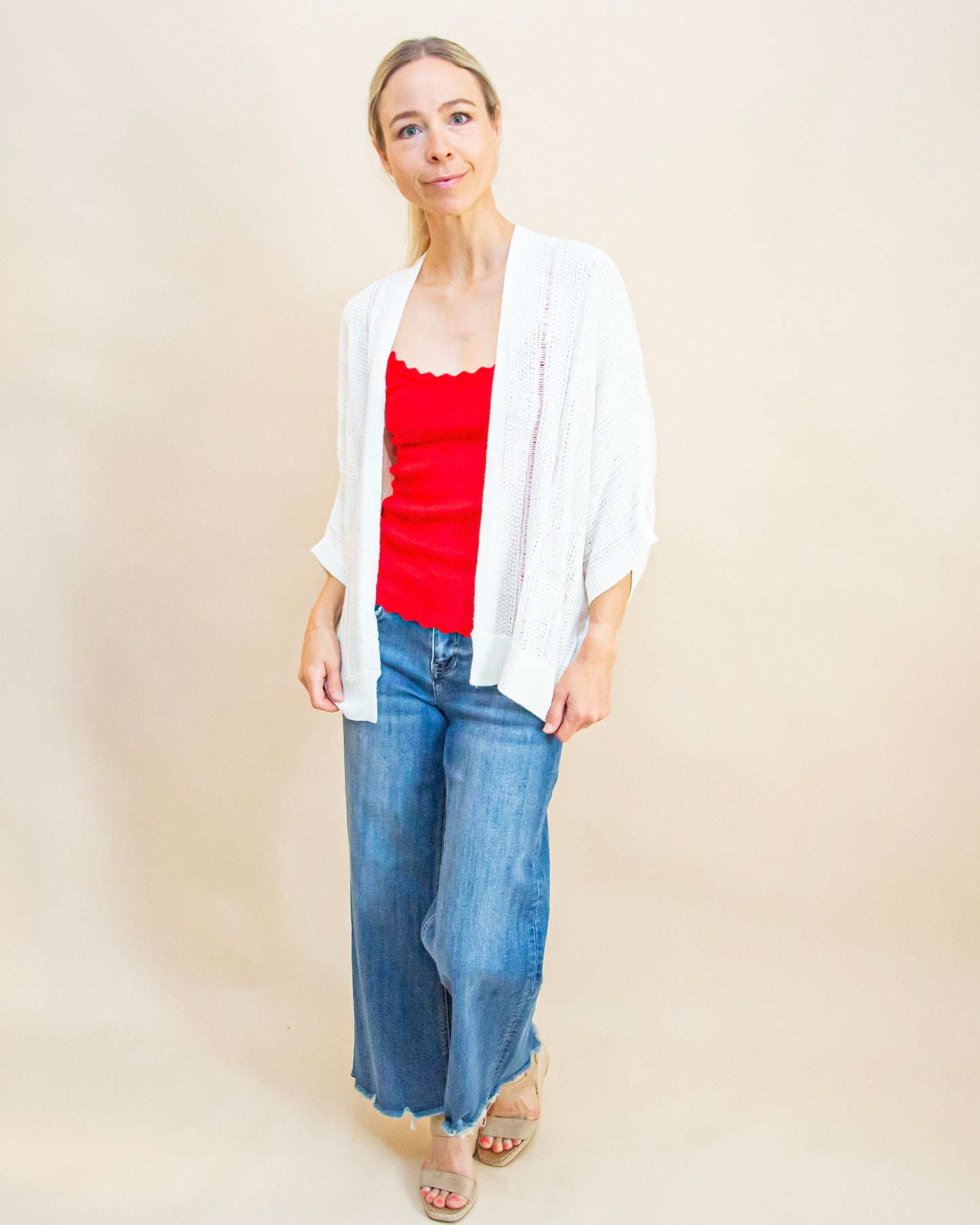 Keeping It Casual Kimono in Ivory (8955124383995)