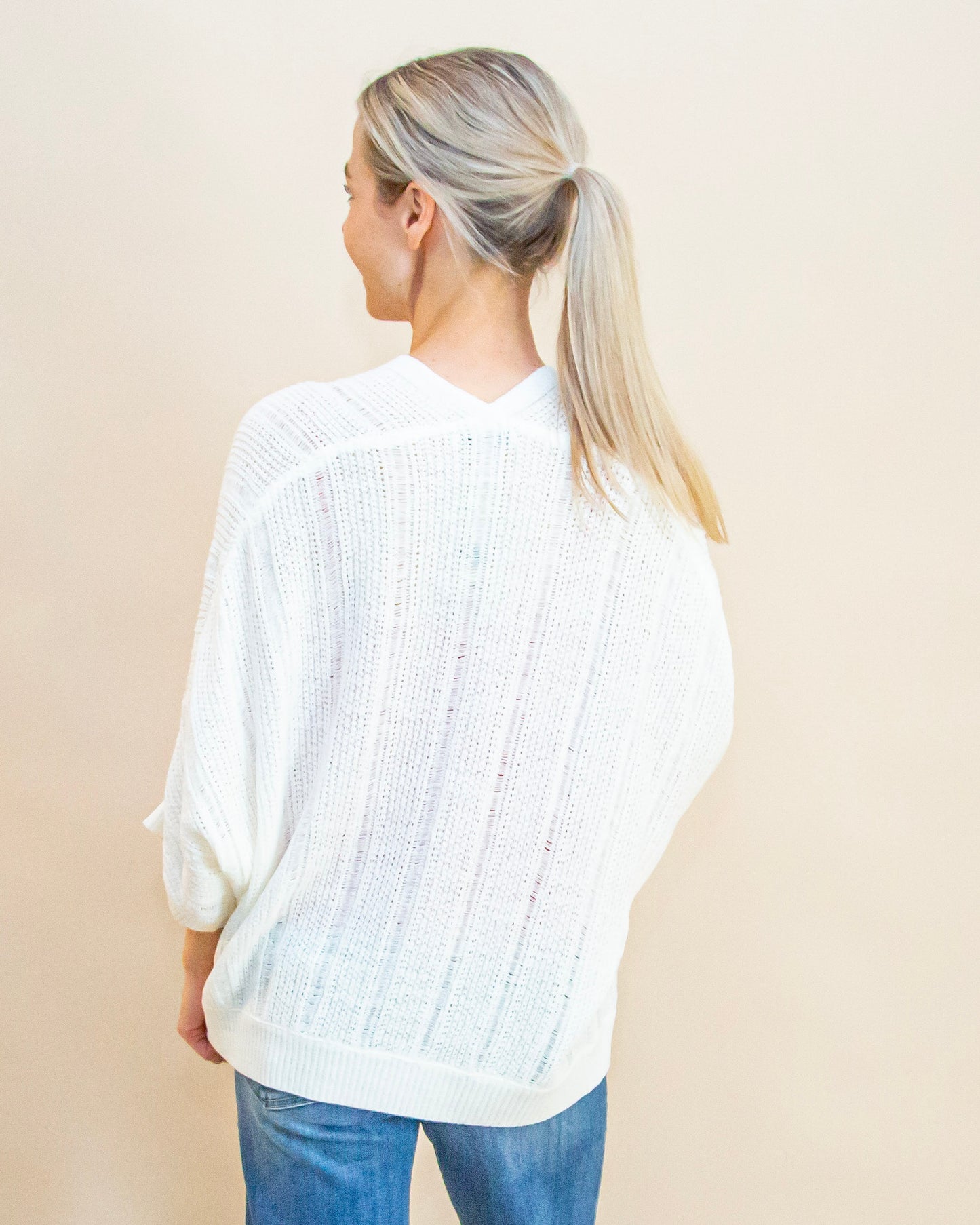 Keeping It Casual Kimono in Ivory (8955124383995)