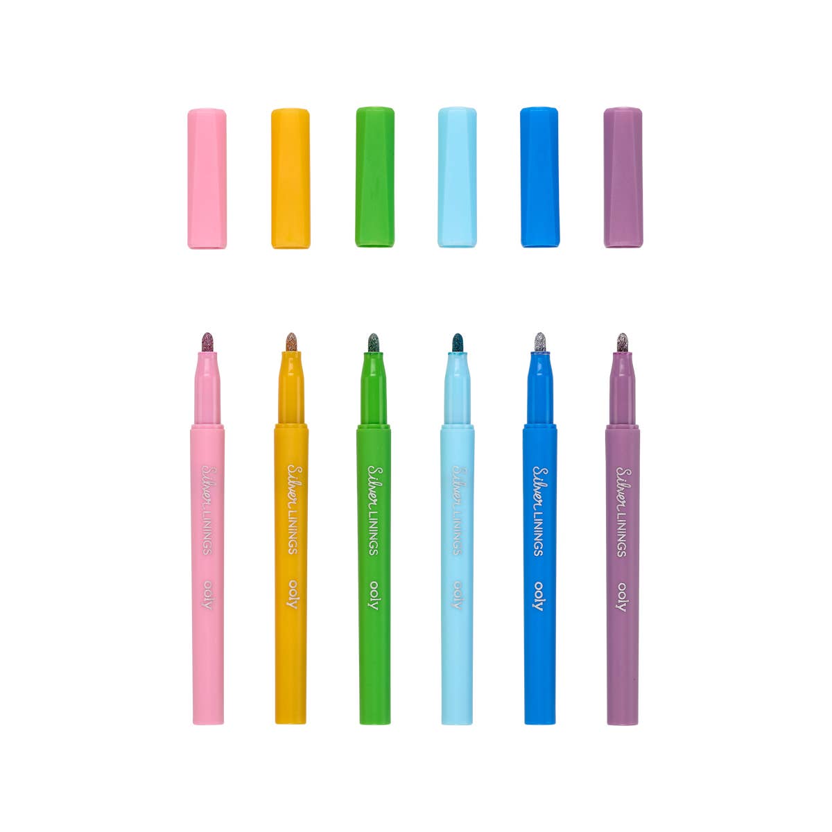 Silver Linings Outline Markers - Set of 6 (8912308830459)