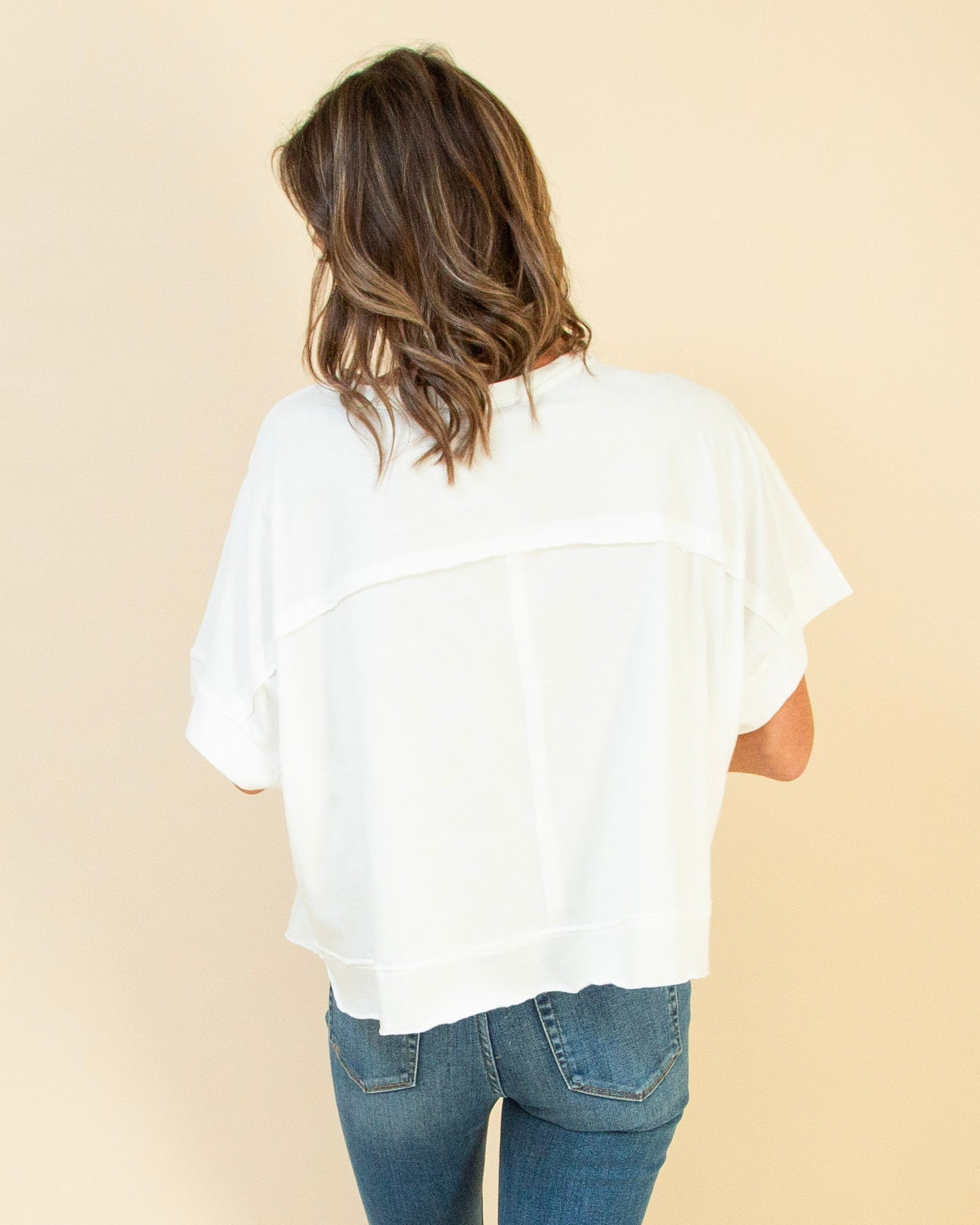 Can't Go Wrong Crop Tee in White (9108255768827)