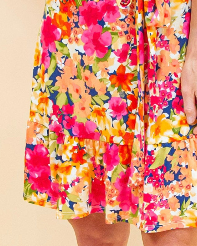 Summer Fling Dress in Blue Multi Floral (8965988352251)