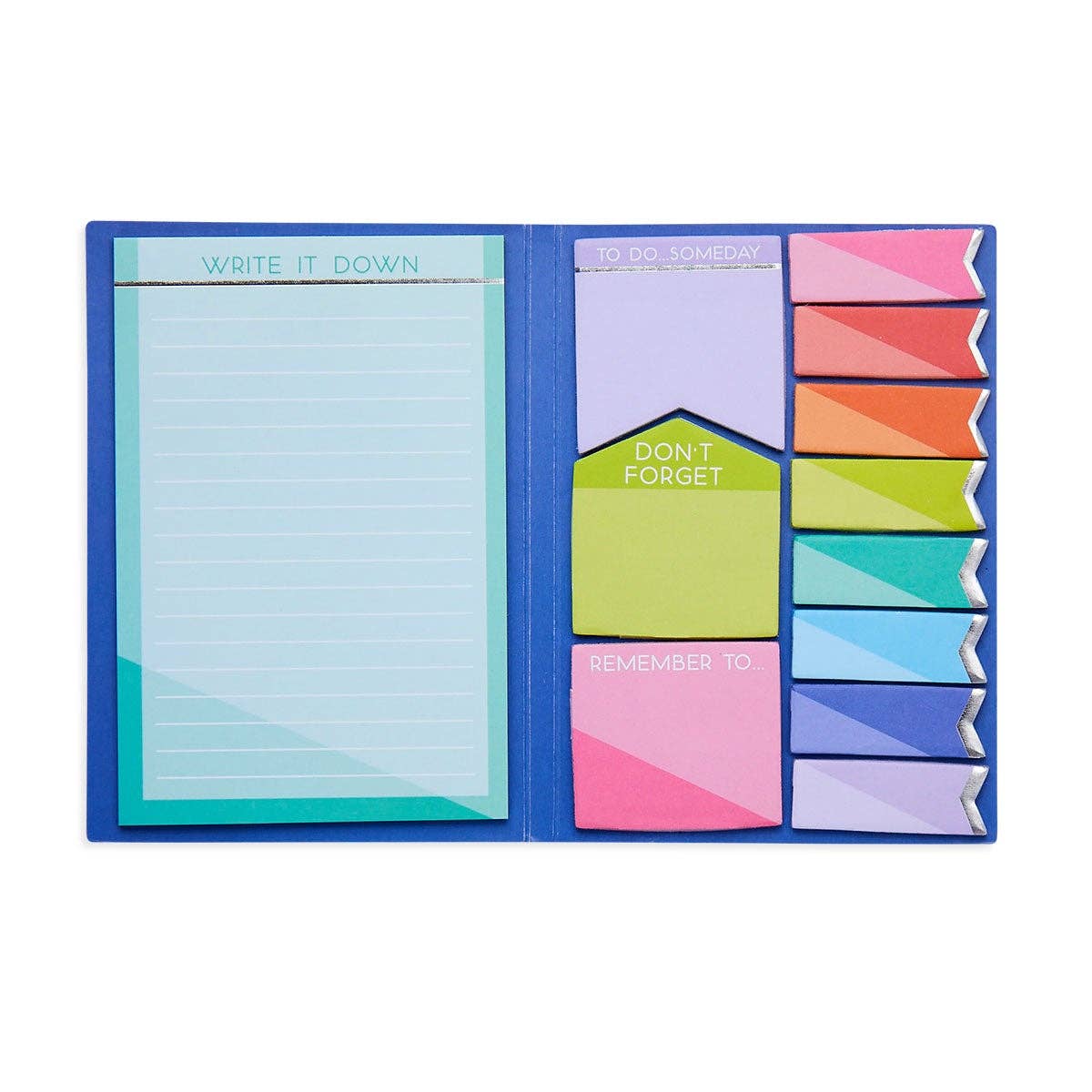 Side Notes Sticky Tab Note Pad - Color Write (1 Set) (9015455088891)
