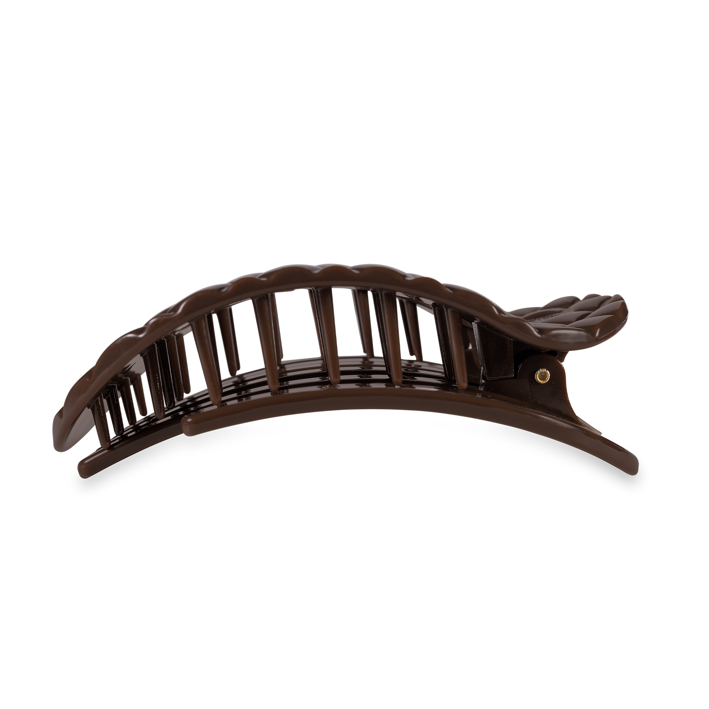 Flat Round Hair Clip | Large | Truly Taupe Quilted (9100171084027)