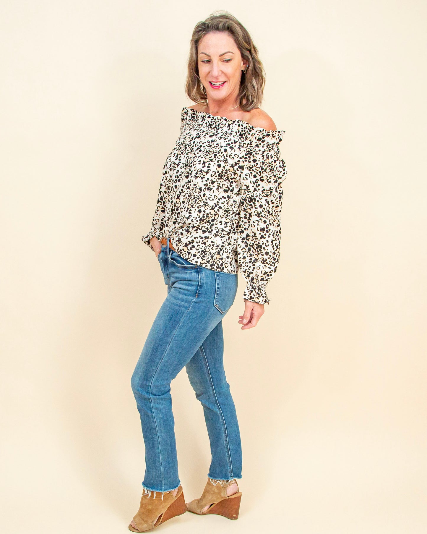 Fierce & Free Top in Cream (9089268449531)