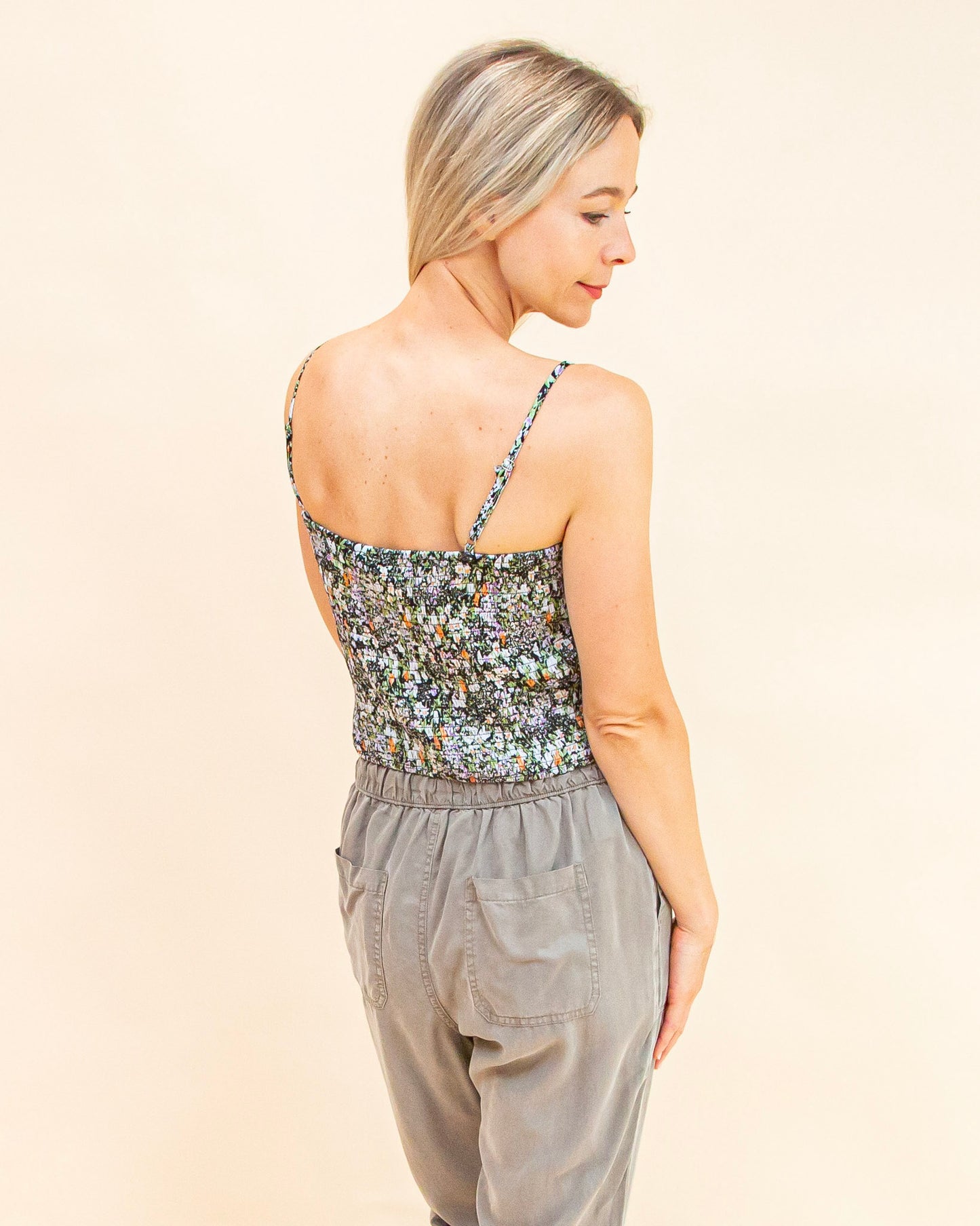 Picked For You Cami in Black/Lavender (9063348928763)