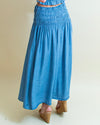 Going to Market Midi Skirt in Chambray (8327072252155)