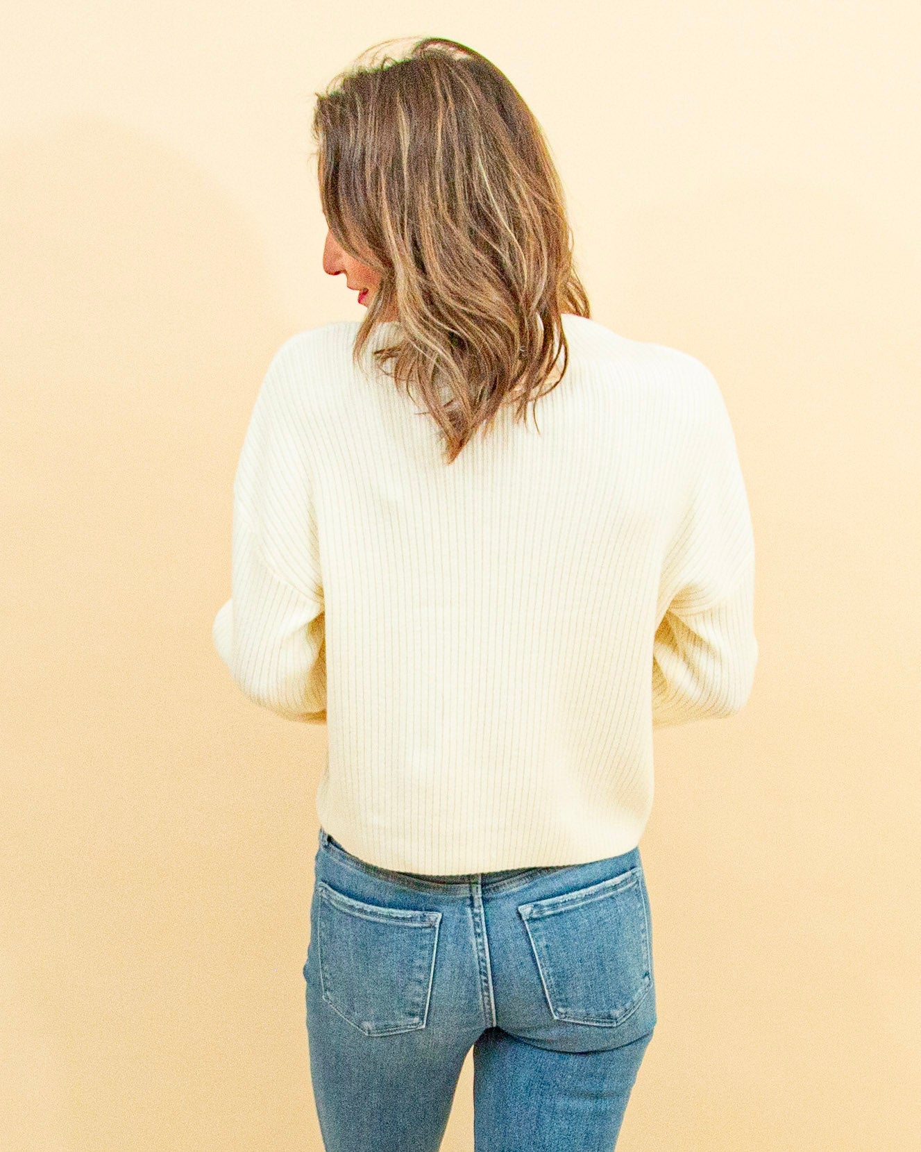 Keep It Close Sweater in Cream (9102459502843)