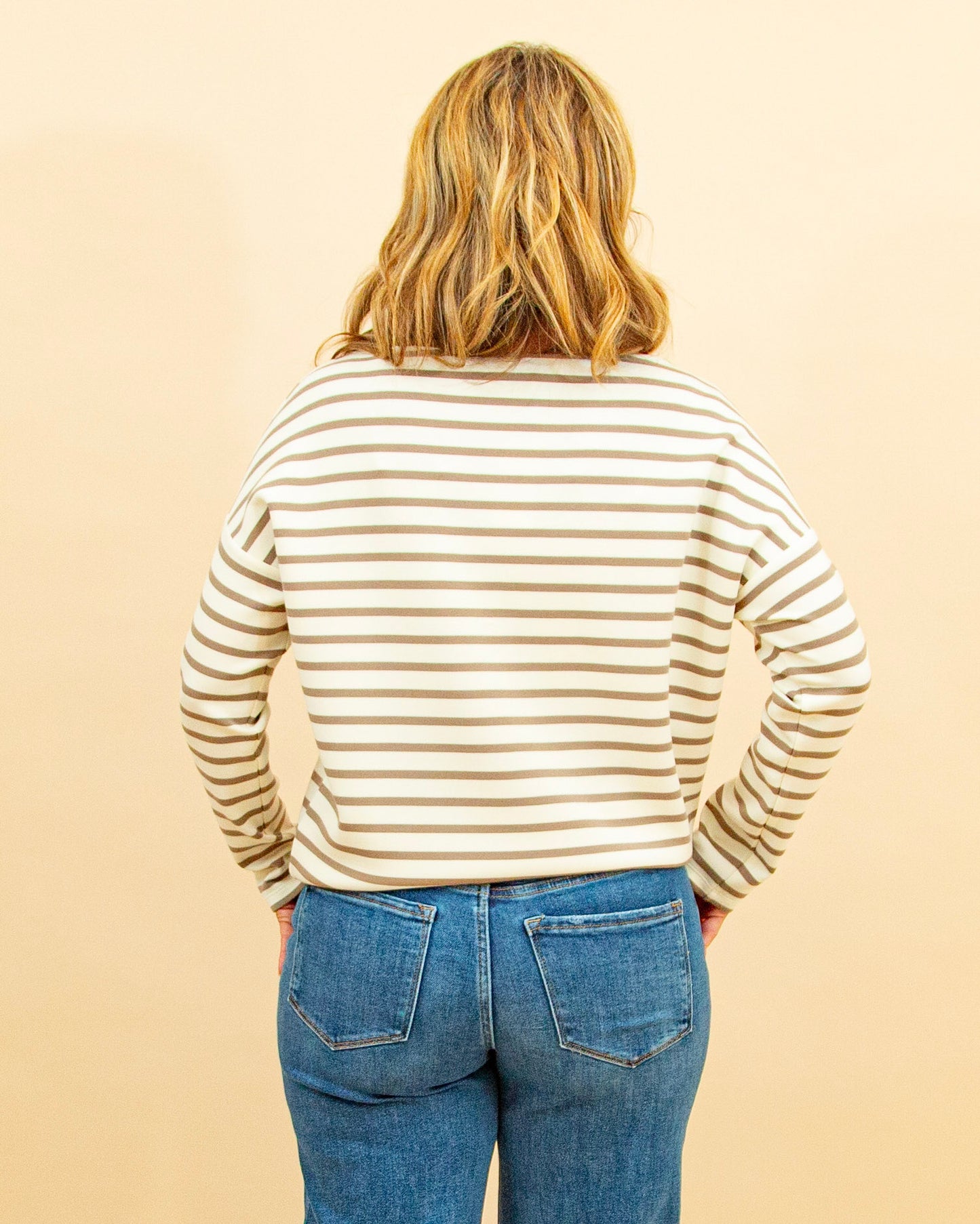 SPANX® Airessentials Boat Neck Top in Porcelain Fawn (9093118918907)