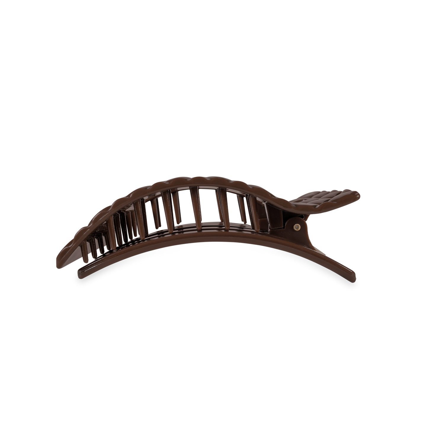Flat Rectangle Hair Clip | Medium | Truly Taupe Quilted (9100171510011)