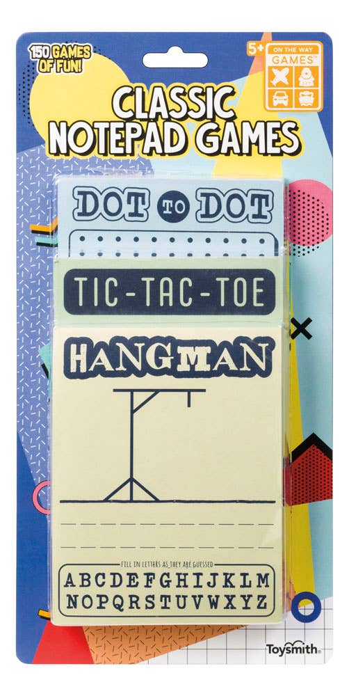 Classic Notepad Games, Hangman, Dot To Dot, Tic-Tac-Toe (9015452238075)