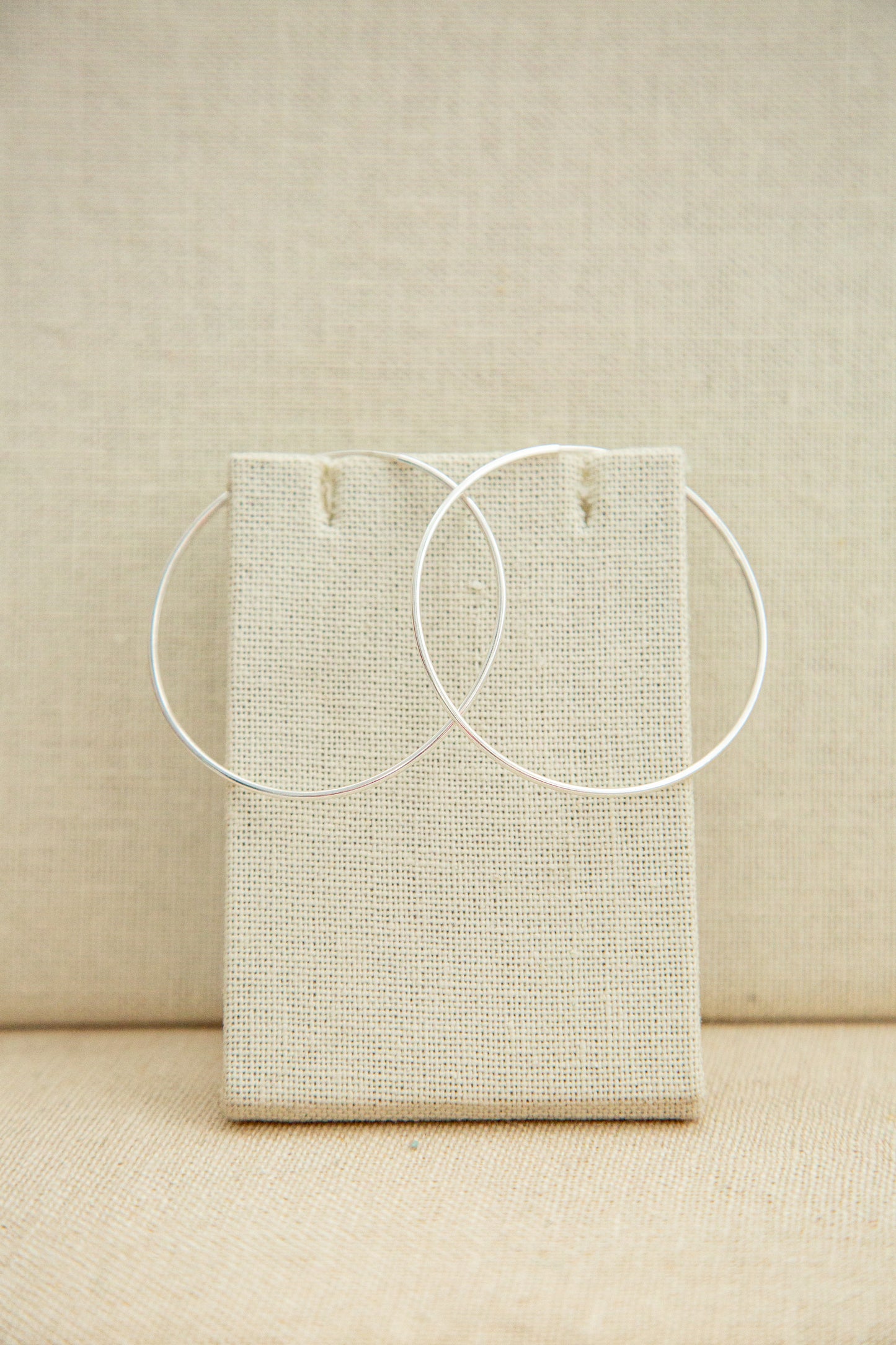 Hannah's Hoops - Sterling Silver 50mm (8894520328443)