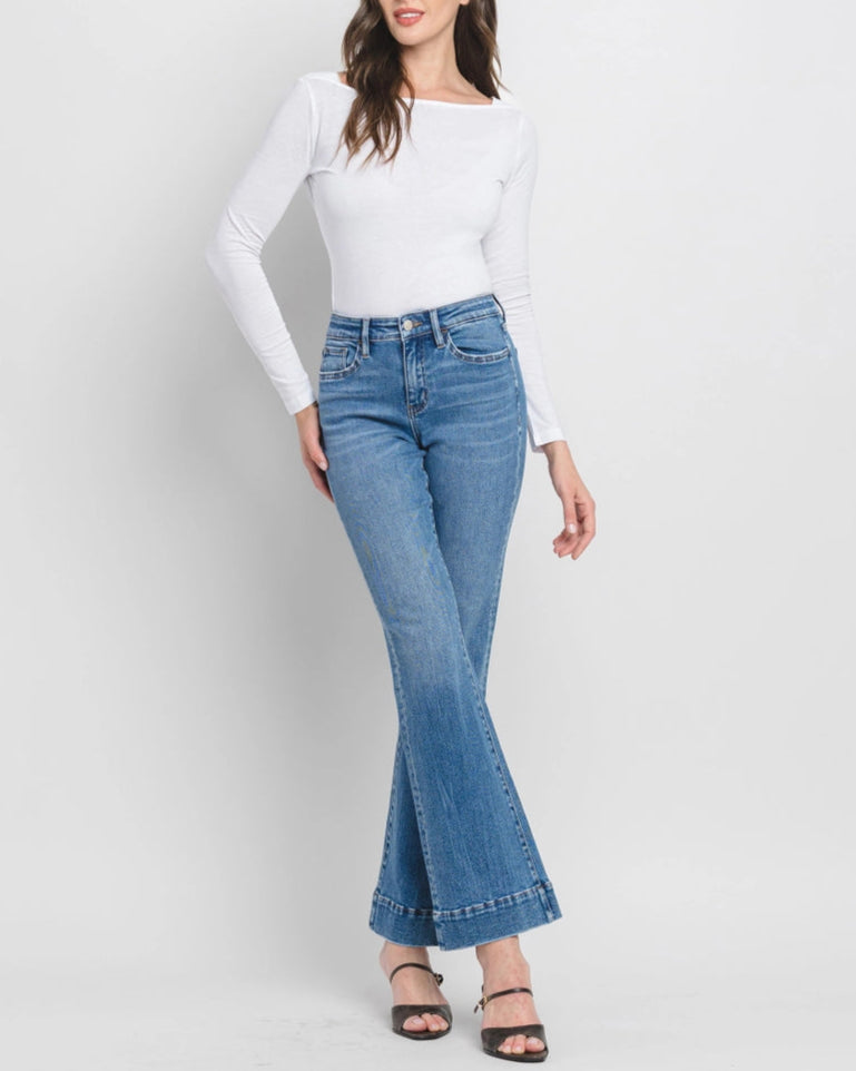 Blue Lotus High Rise Flare Jeans (8964010246395)
