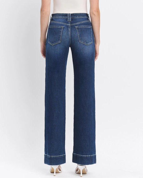 Dominated High Rise Trouser Wide Jeans (9090309751035)
