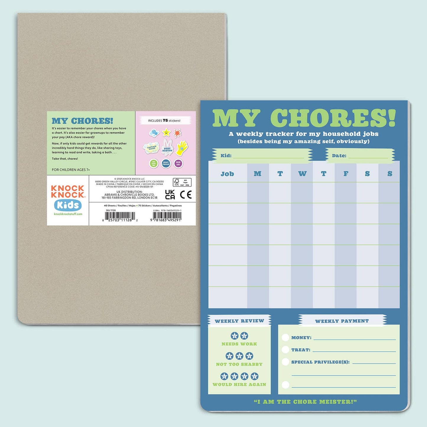 Knock Knock Kids - Chore Chart Can-Do Pads (9015452369147)
