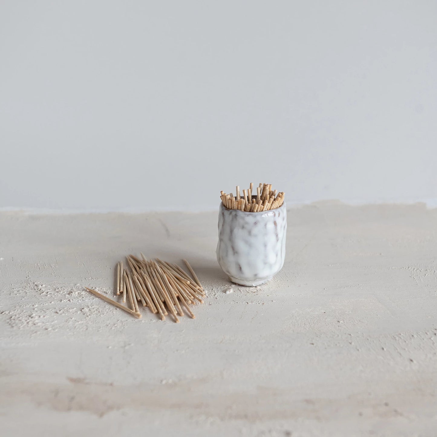 Stoneware Toothpick Holder, Reactive Glaze (Each One Will Vary) (8966036357371)