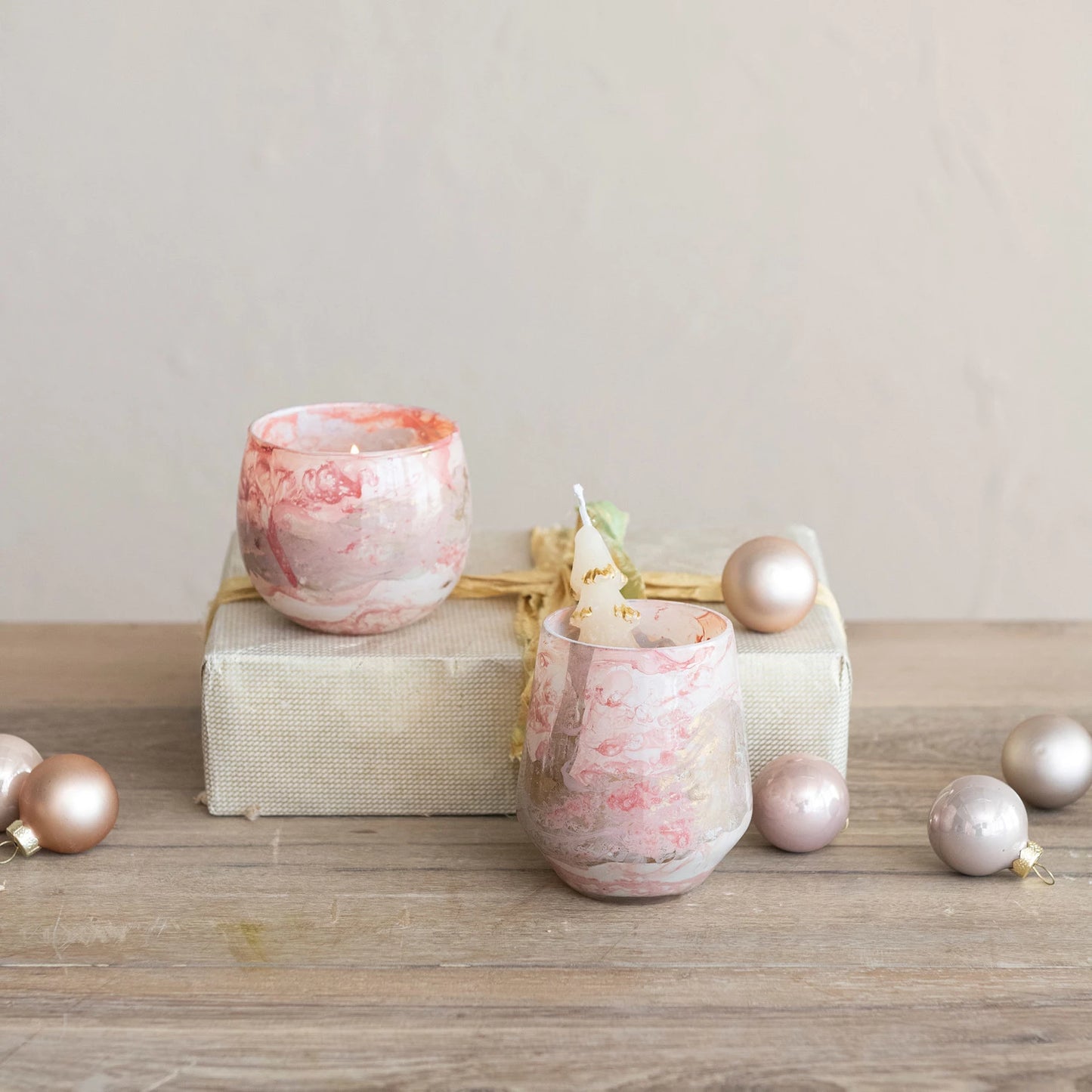 Marbled Glass Votive Holder (8760592695547)
