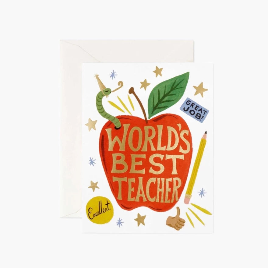 Rifle World's Best Teacher Card (7442216878331)