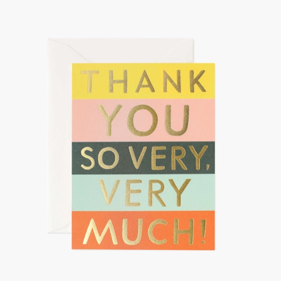 Rifle Color Block Thank You Card (6940692611232)