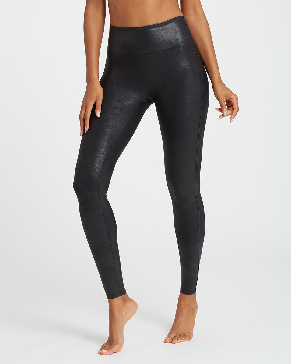 Spanx® Black Faux Leather Leggings (5475127099552)