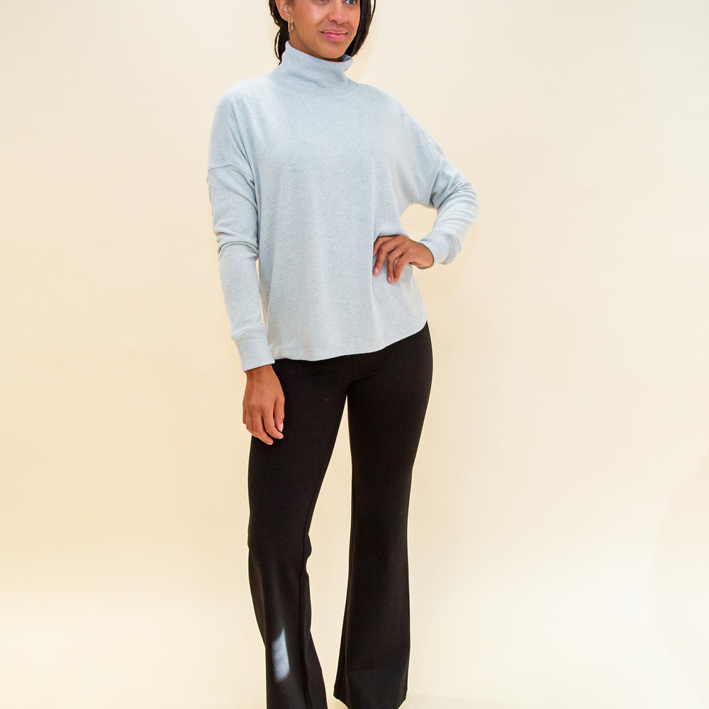 
                      
                        Everyday Ease Turtleneck Top in Heather Grey (8768866746619)
                      
                    