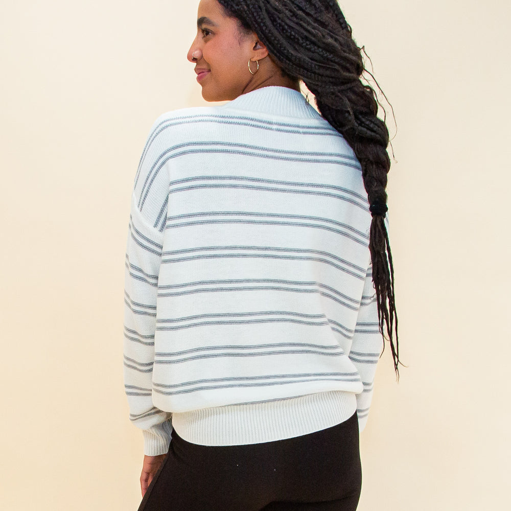 
                  
                    Smart Stripes Sweater in Ivory (8768868450555)
                  
                