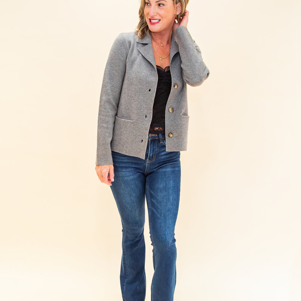 The Juliet Cardigan in Charcoal (8768867041531)