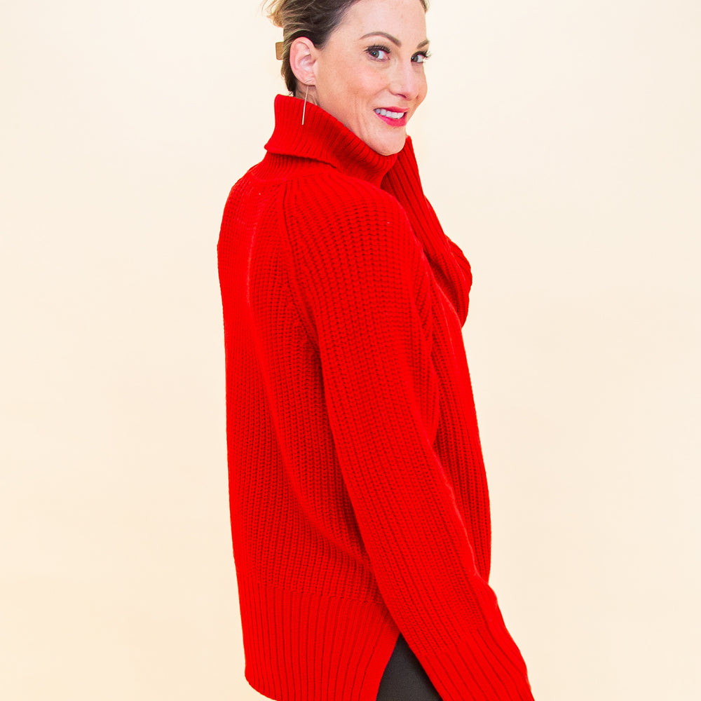 Ready For Cozy Sweater in Red (8775060881659)