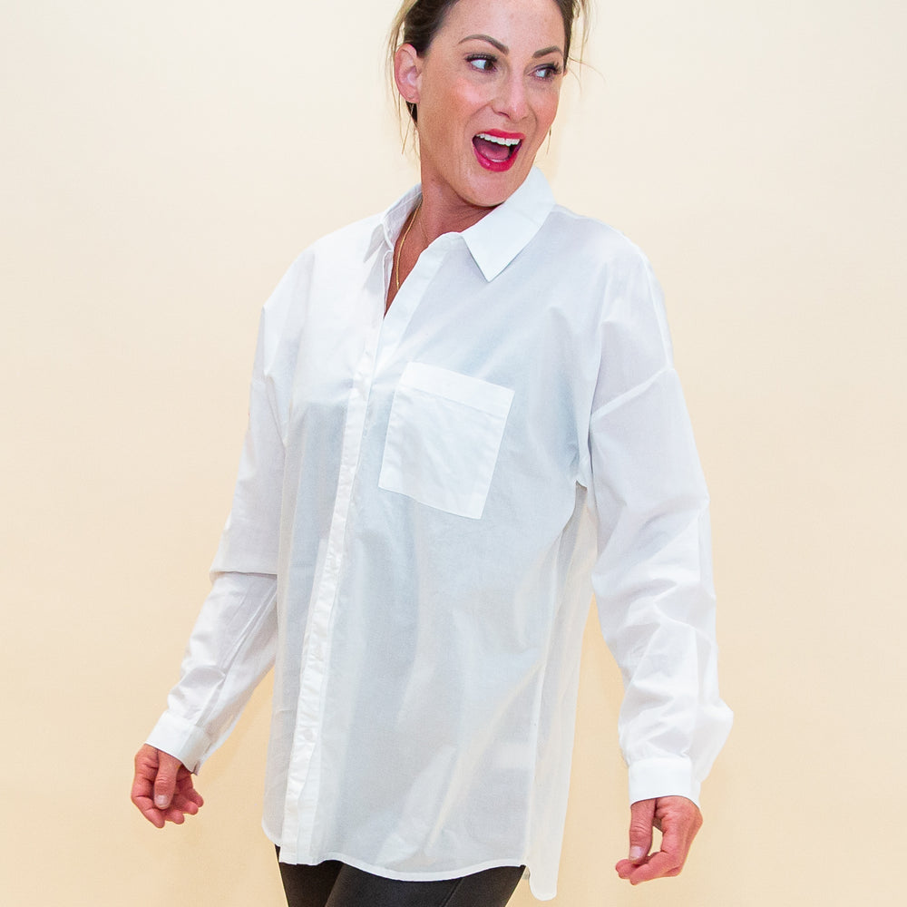 All-Day Essential Button Down in Off White (8768868253947)