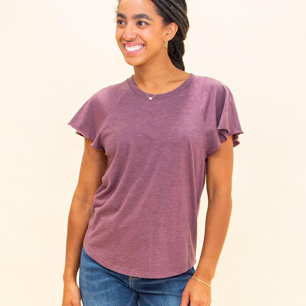 
                      
                        Abby Flutter Tee in Cocoa Berry (8323545759995)
                      
                    