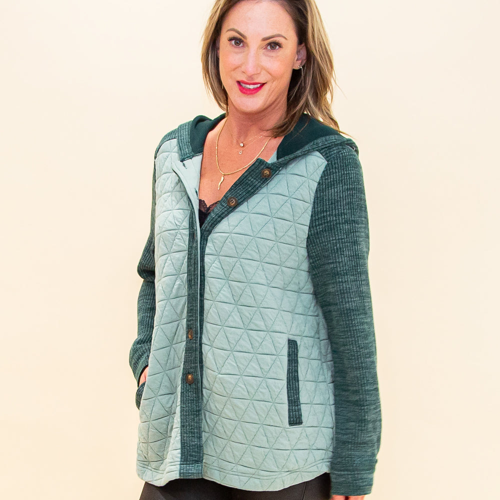 Made You Mine Jacket in Dark Mint (8327186022651)