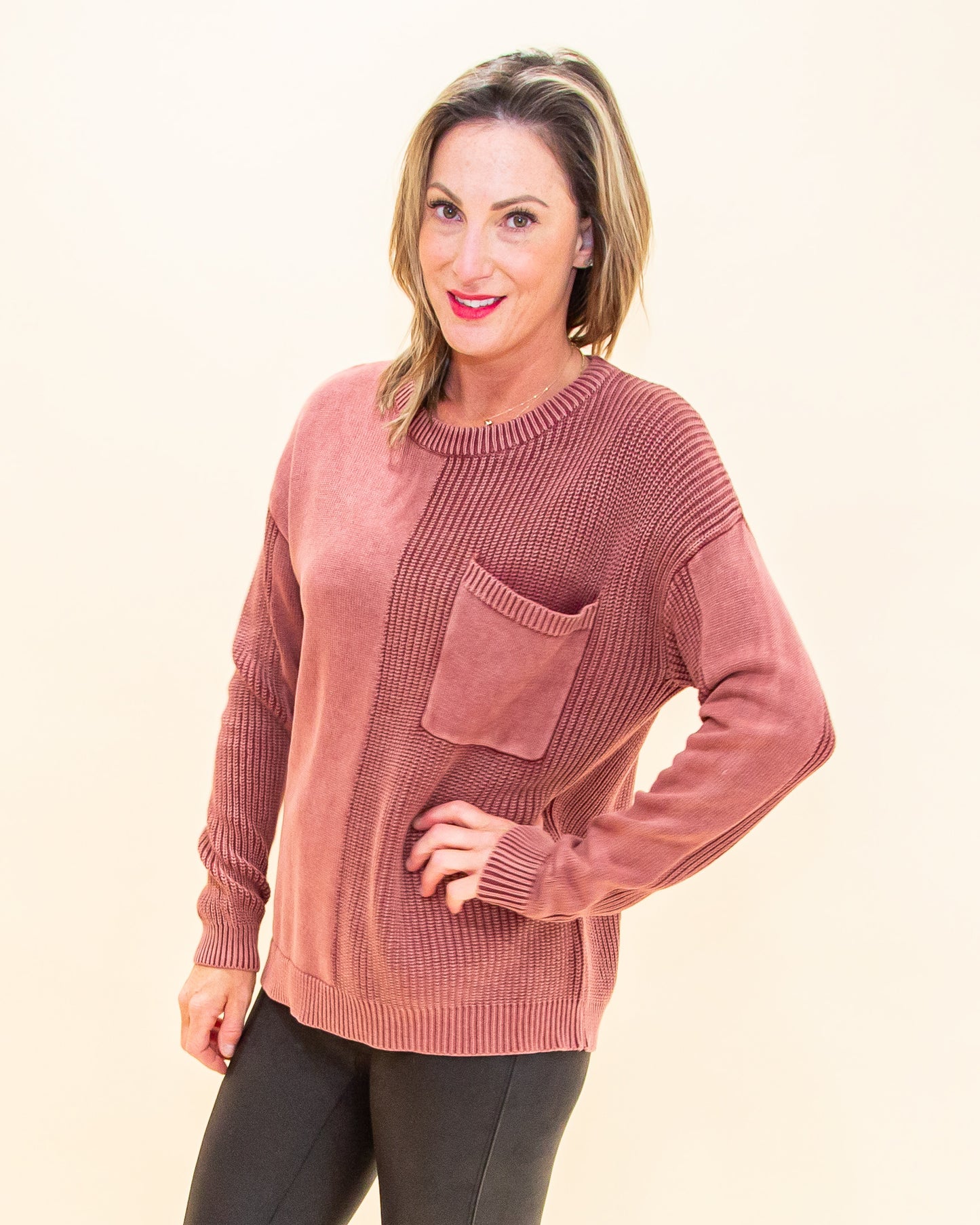 Everyday Wonder Sweater in Wine (8327195164923)