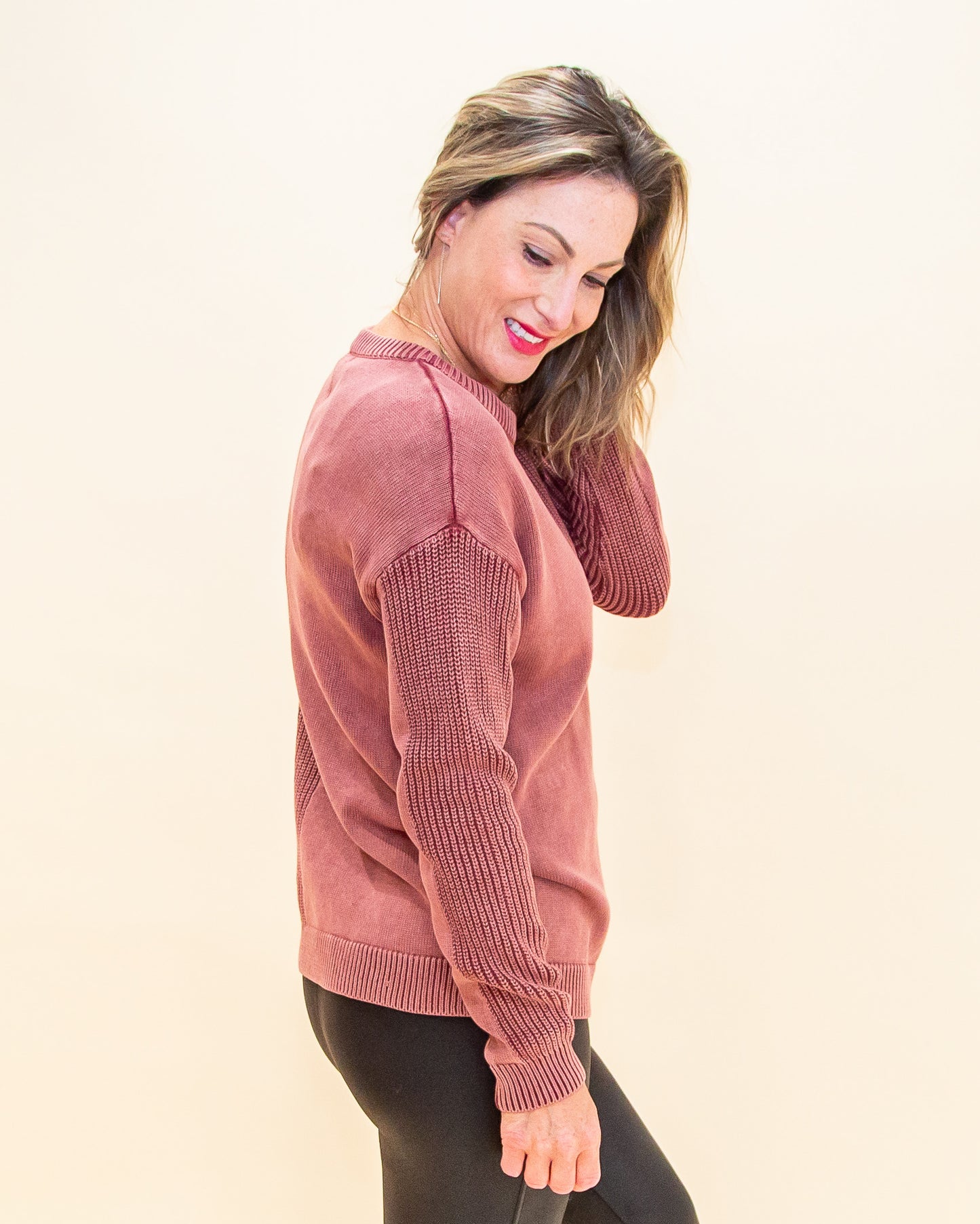 Everyday Wonder Sweater in Wine (8327195164923)