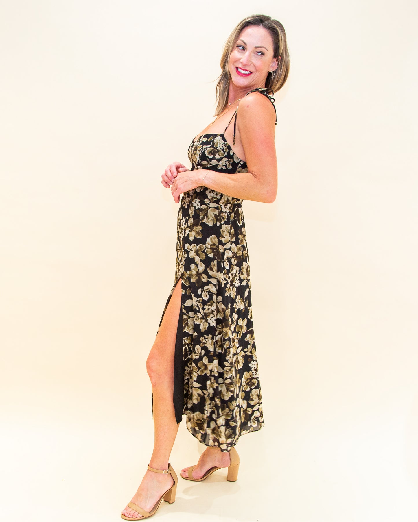 My Plus One Maxi Dress in Midnight Taupe (8734326423803)